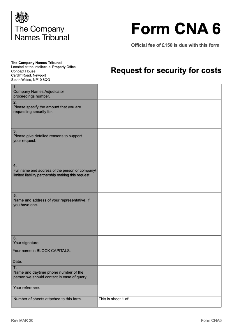 CNA6 Request for security for costs preview