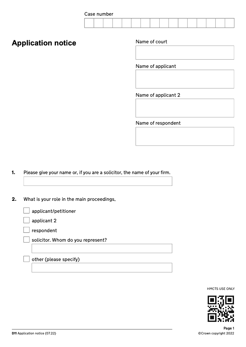 D11 Application notice DIV9 electronic signature available preview