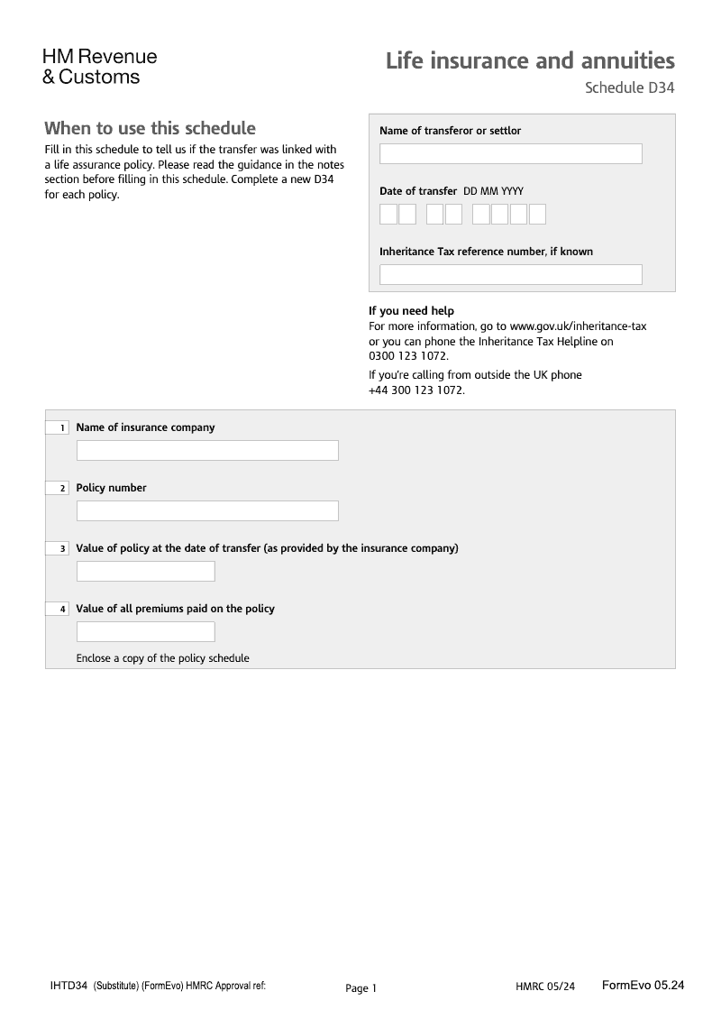 IHTD34 2025 Life Insurance and Annuities preview