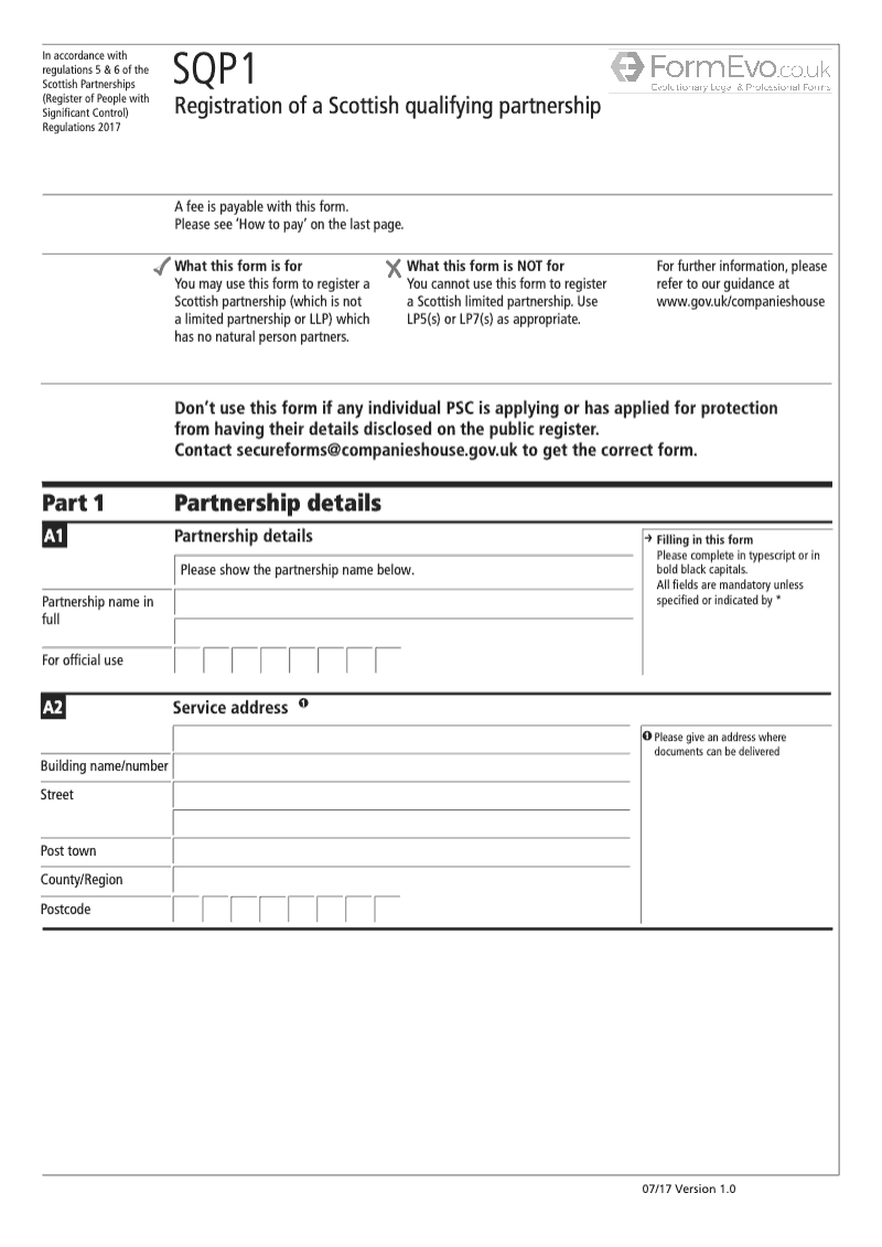 SQP1 Registration of a Scottish Qualifying Partnership preview